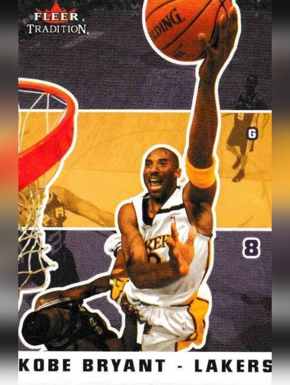 KOBE BRYANT OLD SCHOOL LAKERS 8.5x11 GLOSSY FULL PAGE NO BORDERS REPRINT POSTER!